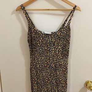 Floral Midi Slit Dress